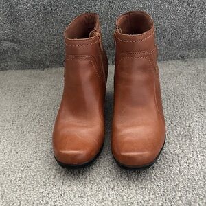 Clarks Tan Ankle Booties for Women